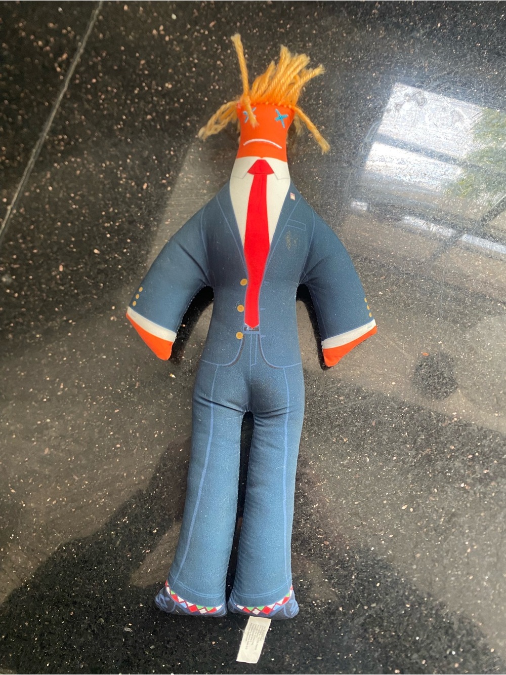 Dammit Doll Plush Stress Relief Gag Gift Orange Blue 13"